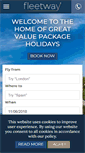 Mobile Screenshot of fleetwaytravel.com