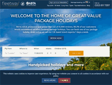 Tablet Screenshot of fleetwaytravel.com